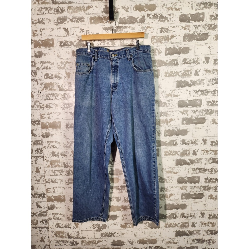 Vintage Levis SilverTab Baggy Jeans Mens 34x32 (Fits 34x31) Medium Wash USA 1996